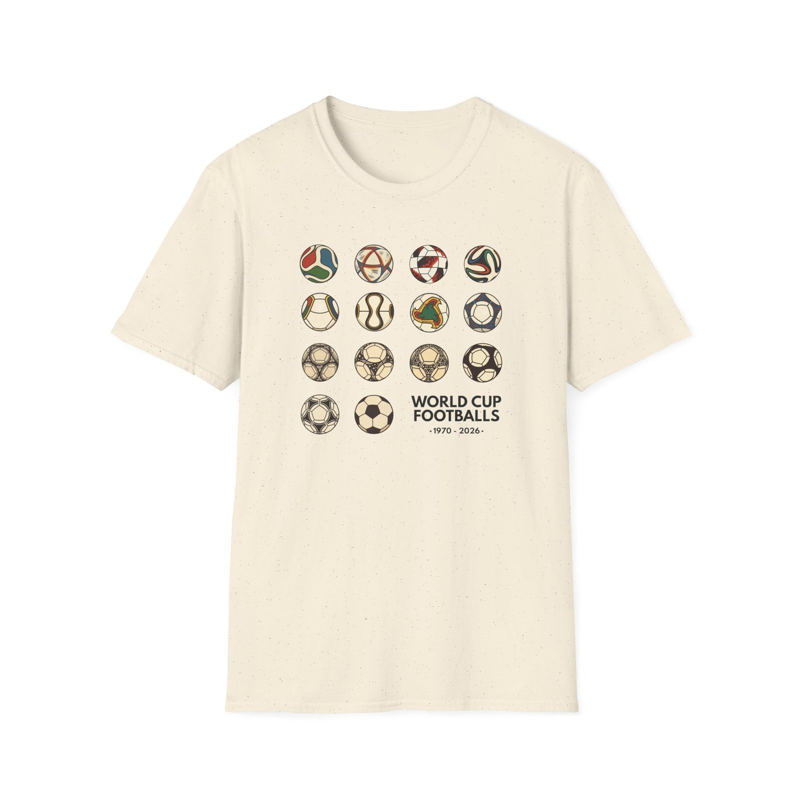 World Cup Balls 1970-26 T-Shirt - Image 7