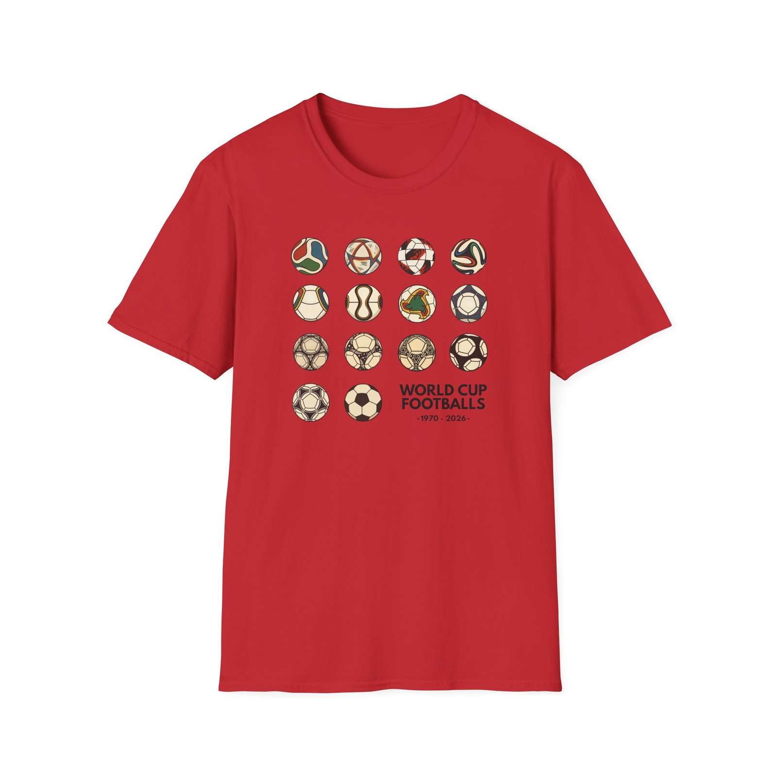 World Cup Balls 1970-26 T-Shirt - Image 2